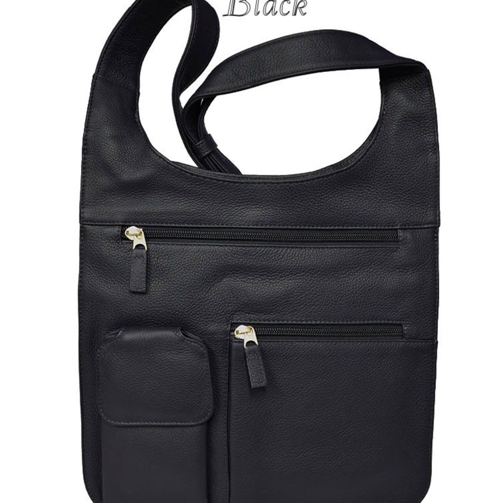 JP Ourse & Cie Black Crossbody Bag